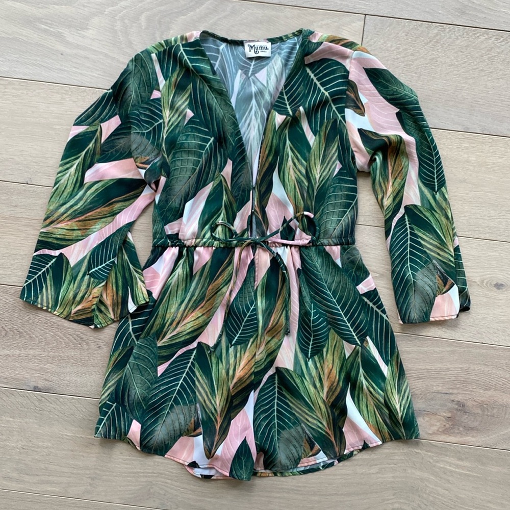 Show Me Your Mumu Tropical Romper Size Small